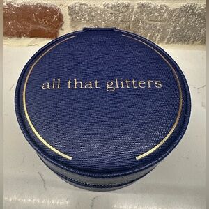 Mud Pie Navy Blue Jewelry Case